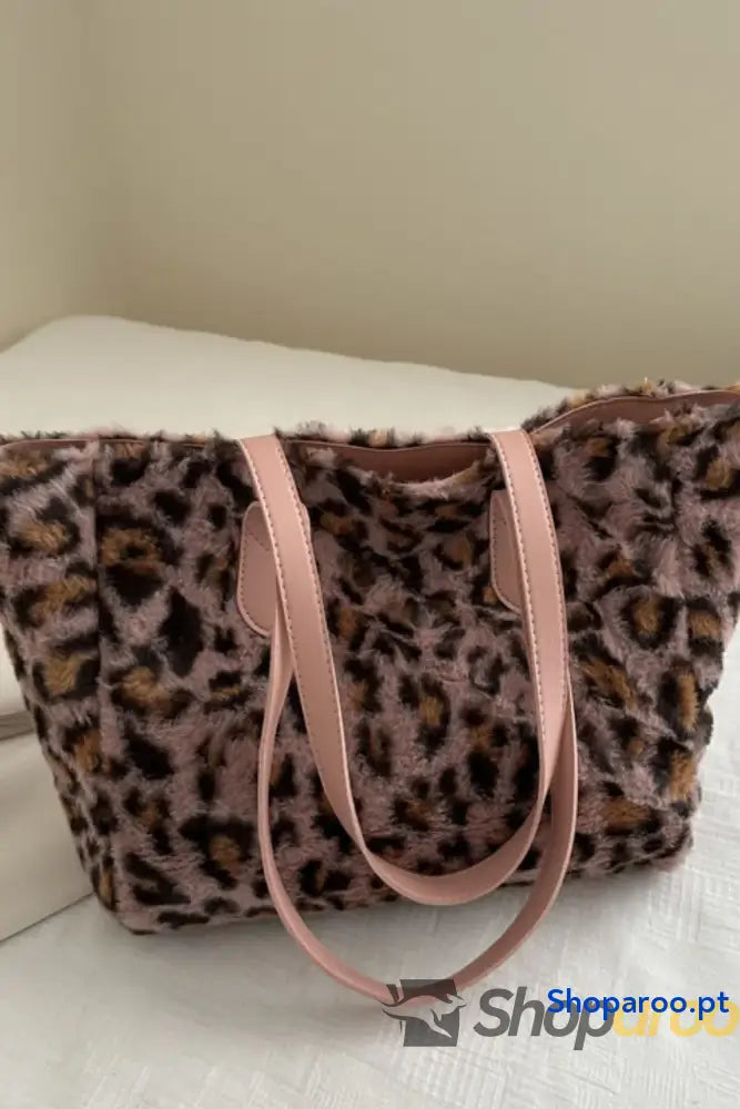Leopard Fluff Tote Bag