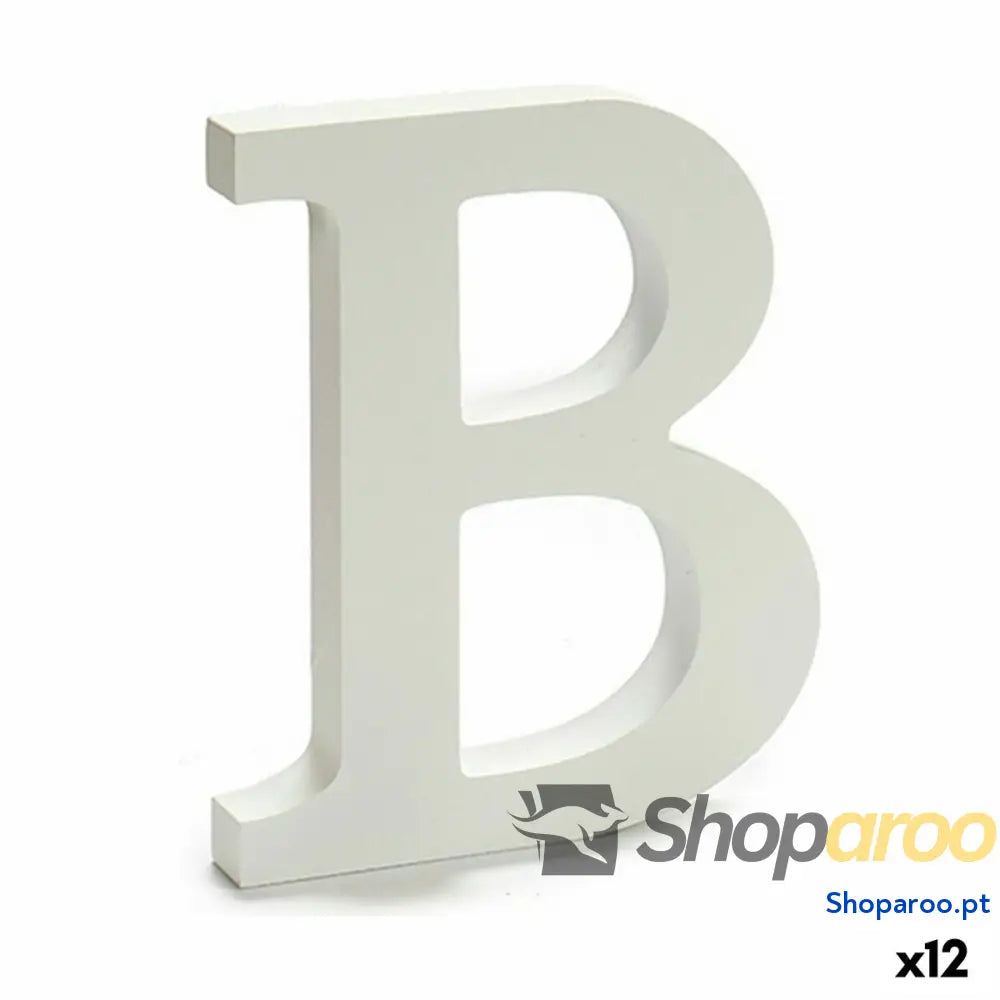 Letra Pincello B Branco 1,8 x 21 17 cm (12 Unidades)