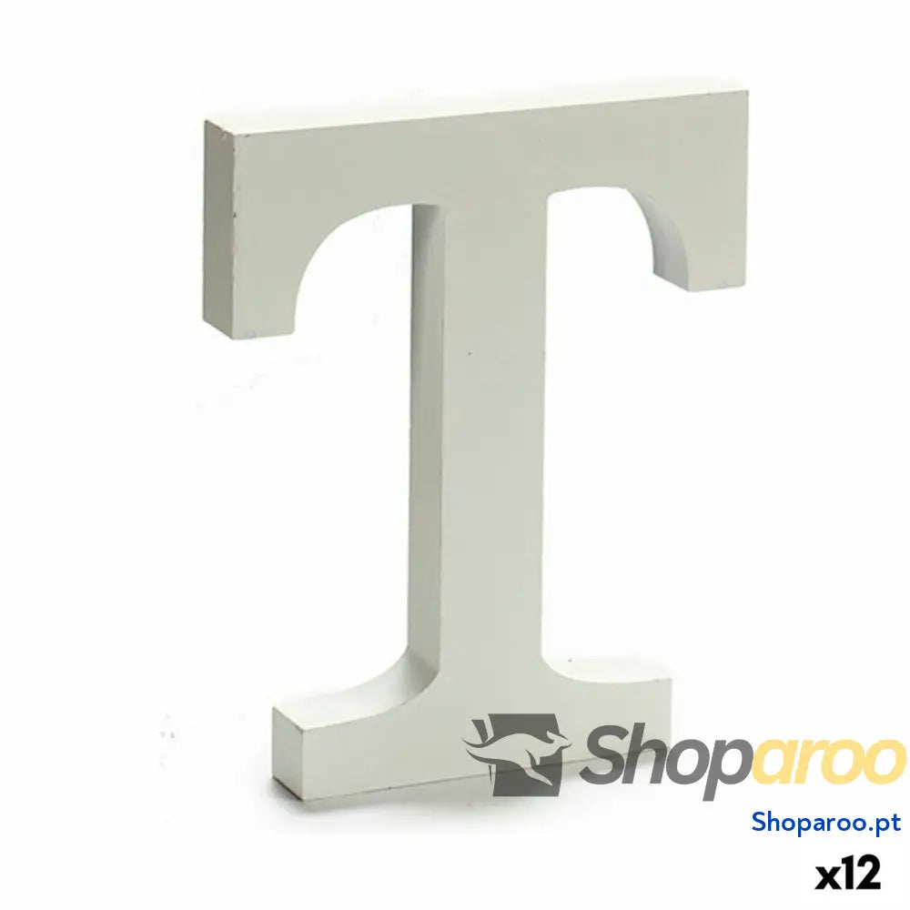 Letra Pincello T Branco 1,8 x 21 17 cm (12 Unidades)
