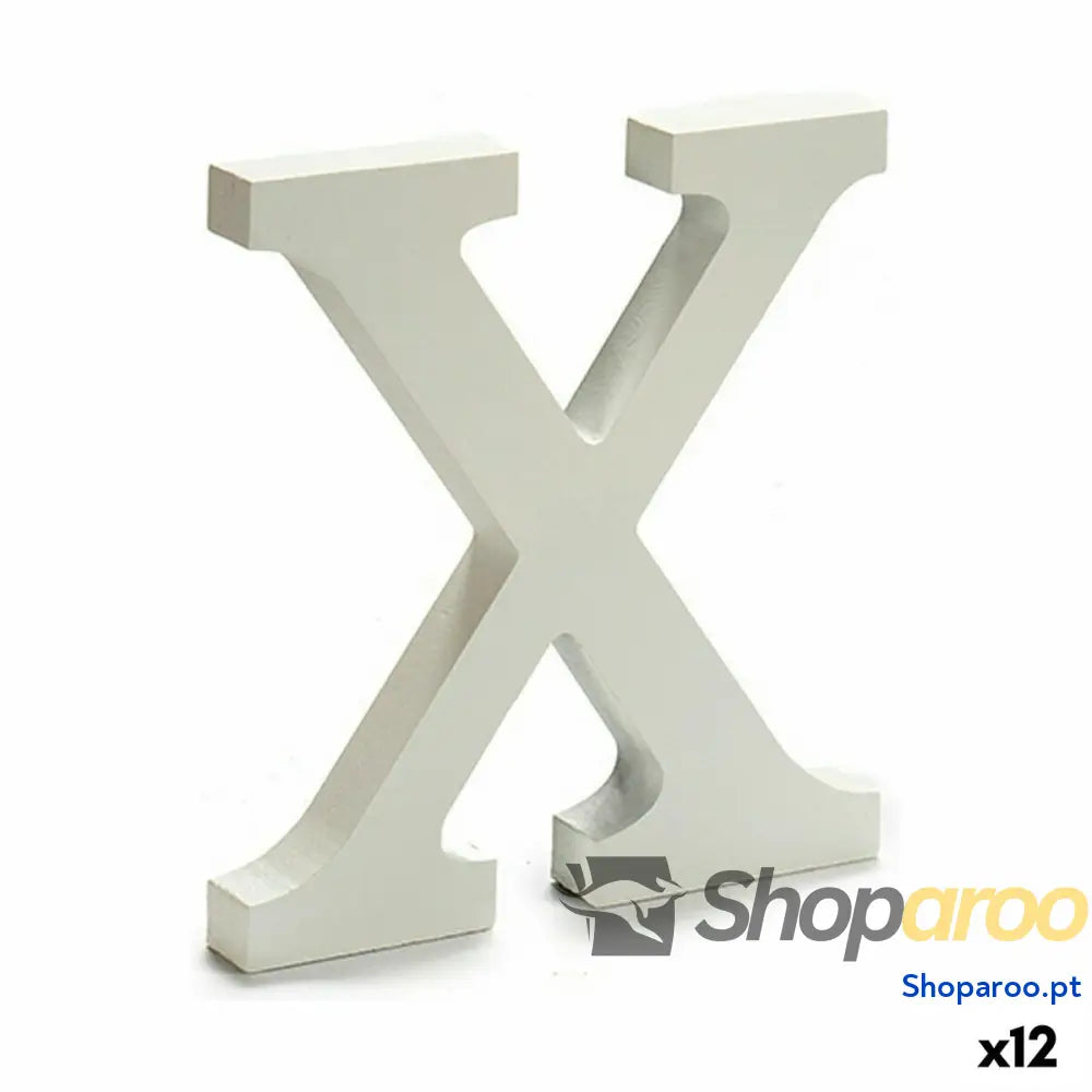 Letra Pincello X Branco 1,8 x 21 17 cm (12 Unidades)