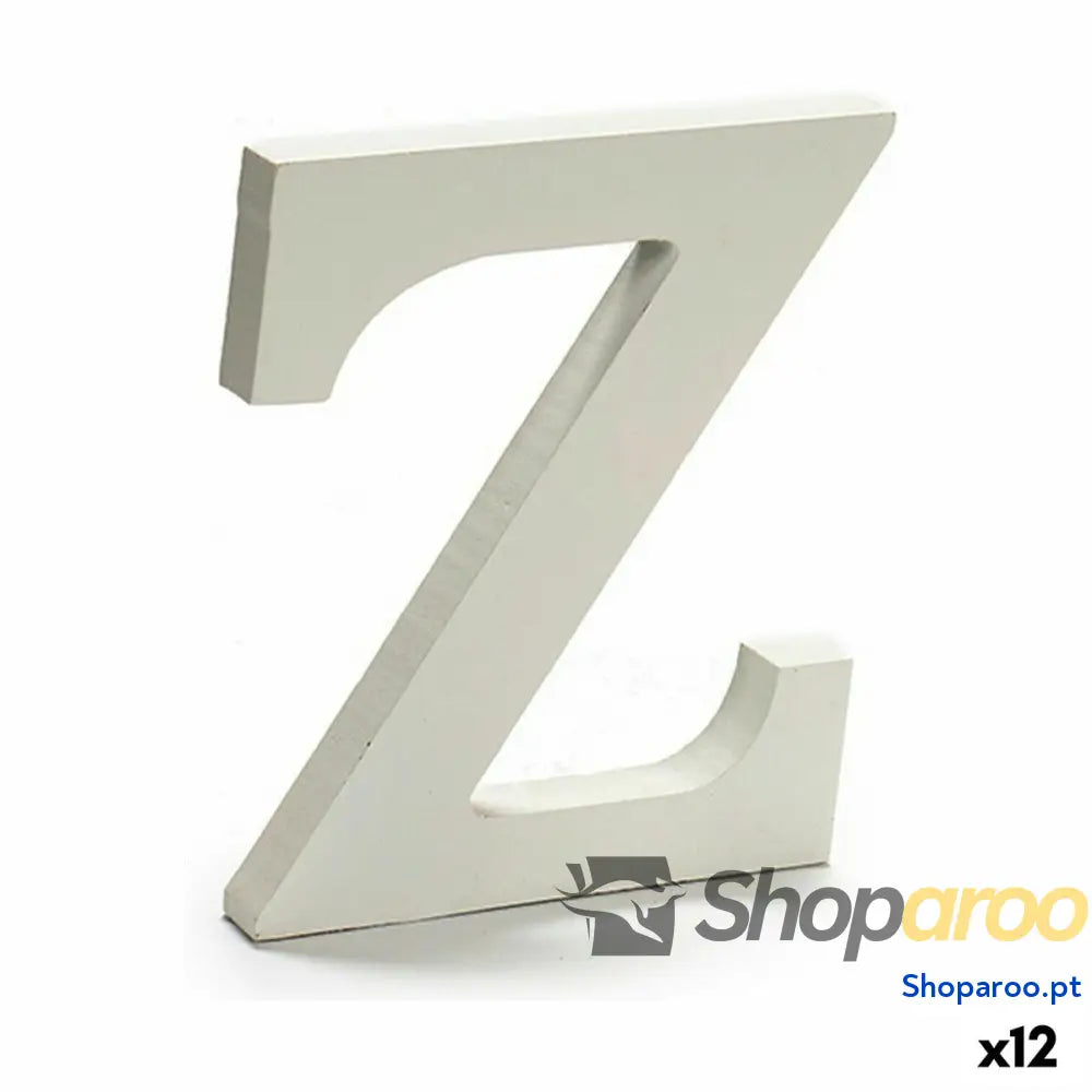 Letra Pincello Z Branco 1,8 x 21 17 cm (12 Unidades)