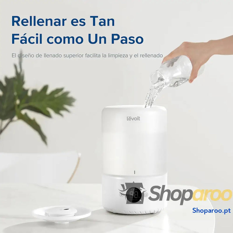 Humidificador para bebés aliviar os mucos com 25H ultrassónico de vapor frio e difusor compatível Alexa APP <28 dB Modo