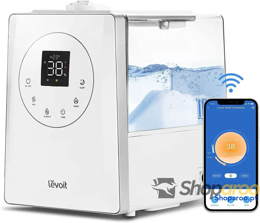Humidificador para bebé LEVOIT 2,5L silencioso com rotação 360 graus