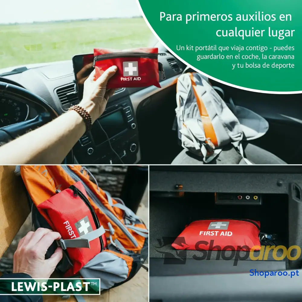 Kit Completo De Primeros Auxilios 92 Piezas Al Aire Libre Que Cumple Con Las Normas Europeas Para Interiores Y
