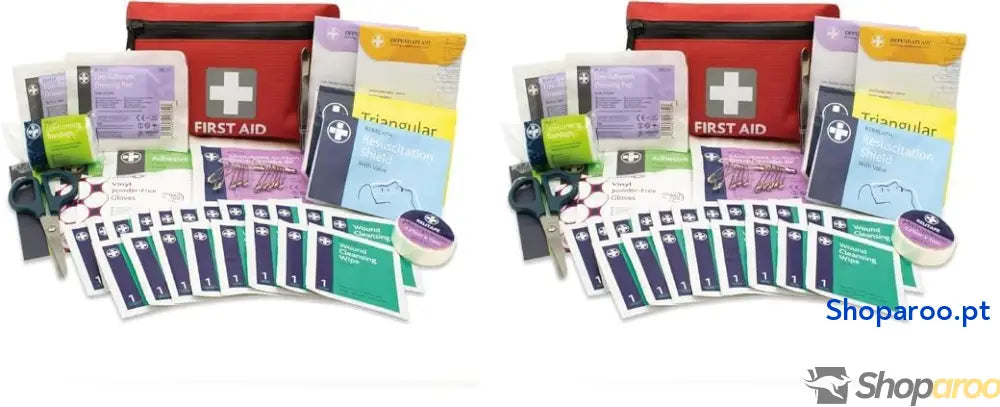 Kit Completo De Primeros Auxilios 92 Piezas Al Aire Libre Que Cumple Con Las Normas Europeas Para Interiores Y