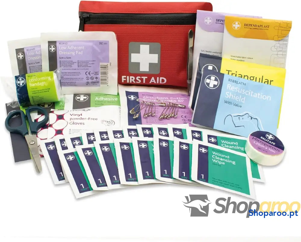 Kit Completo De Primeros Auxilios 92 Piezas Al Aire Libre Que Cumple Con Las Normas Europeas Para Interiores Y