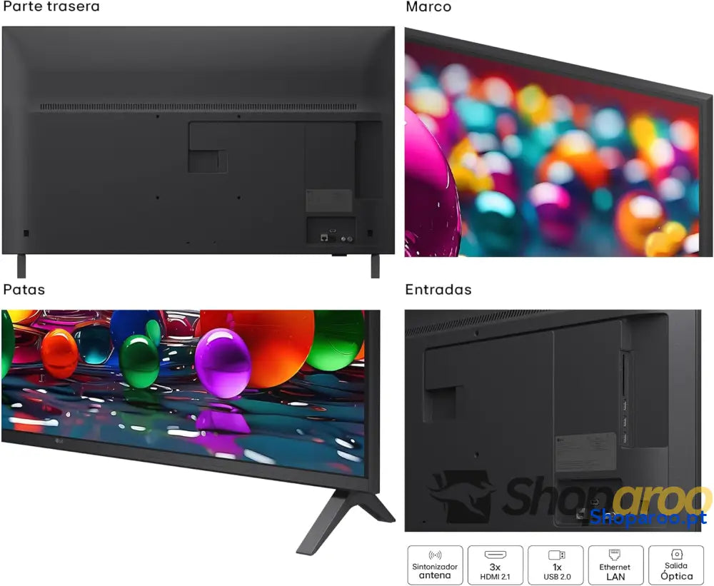 LG 43UA73006LA Televisão 43’’ UHD 4K WebOS 25 Ultimate IA HDR10 Pro Super Upscaling Dolby Digital Plus Google Assistant