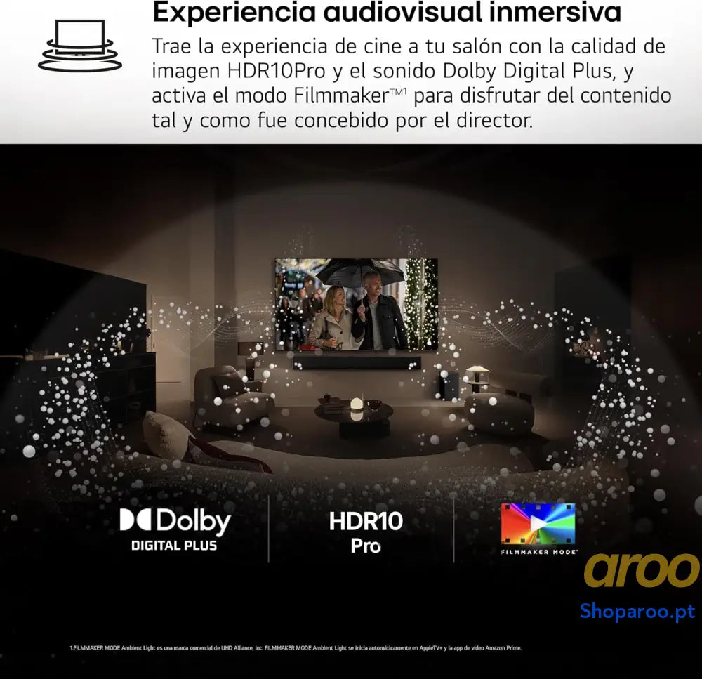 LG 43UA73006LA Televisão 43’’ UHD 4K WebOS 25 Ultimate IA HDR10 Pro Super Upscaling Dolby Digital Plus Google Assistant