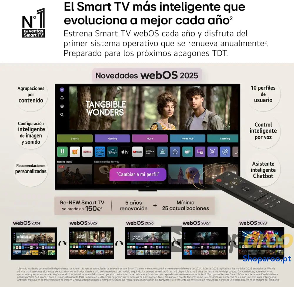 LG 43UA73006LA Televisão 43’’ UHD 4K WebOS 25 Ultimate IA HDR10 Pro Super Upscaling Dolby Digital Plus Google Assistant