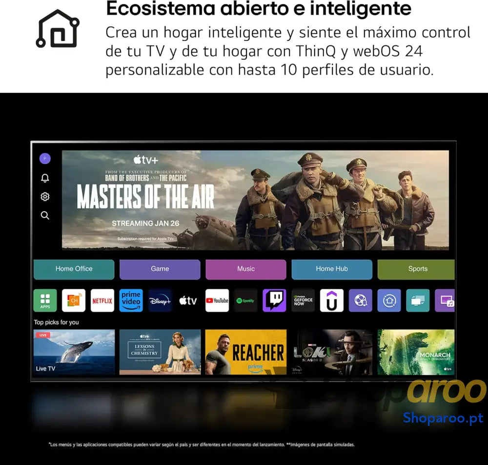 LG 43UT73006LA 43’’ UHD 4K série UT73 Smart TV WebOS24 Processador a5 HDR10 Dolby Digital Plus SmartTV 3840x2160 preto