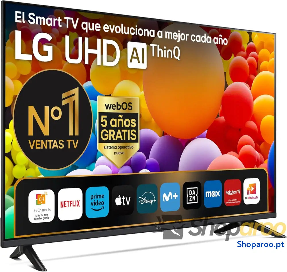 LG 43UT73006LA 43’’ UHD 4K série UT73 Smart TV WebOS24 Processador a5 HDR10 Dolby Digital Plus SmartTV 3840x2160 preto