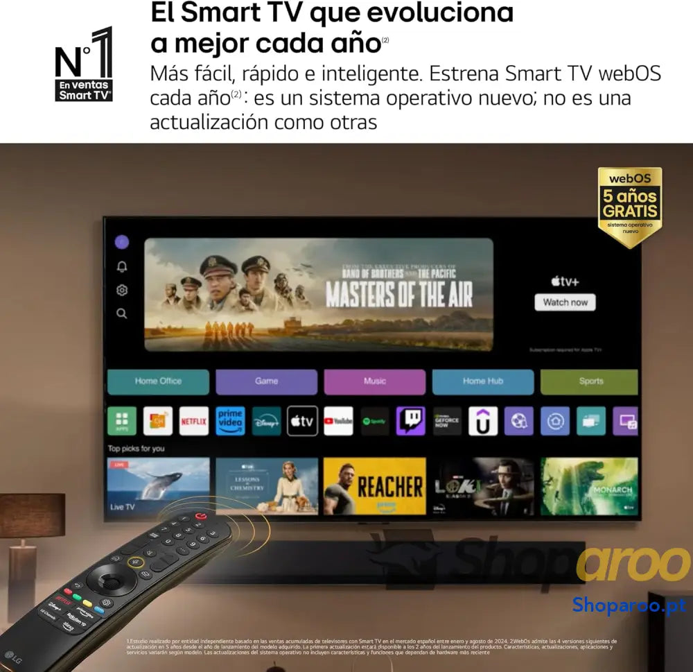 LG 43UT73006LA 43’’ UHD 4K série UT73 Smart TV WebOS24 Processador a5 HDR10 Dolby Digital Plus SmartTV 3840x2160 preto