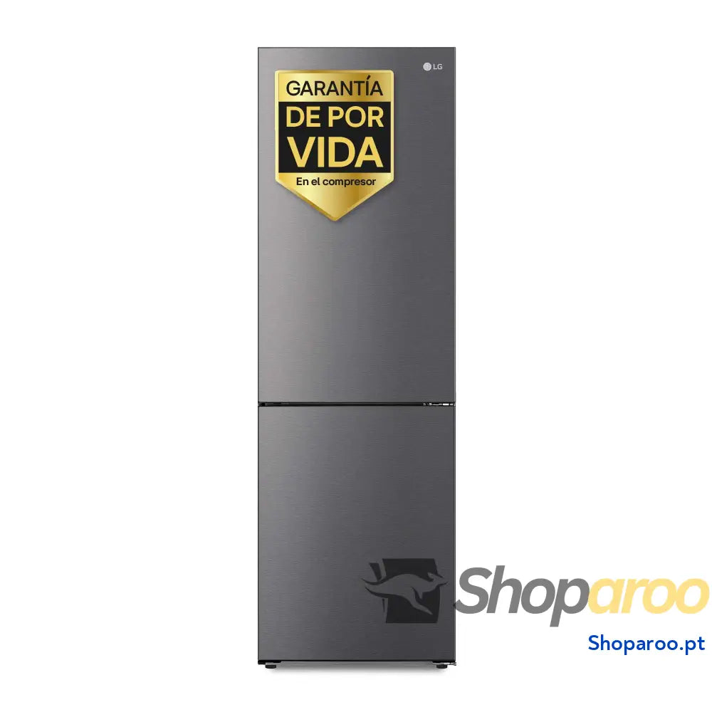 LG GBP61DSPGN.ADSQEUR Frigorífico Combi Door Cooling+ 1,86 m classificação D capacidade de 374 l aço inoxidável grafite