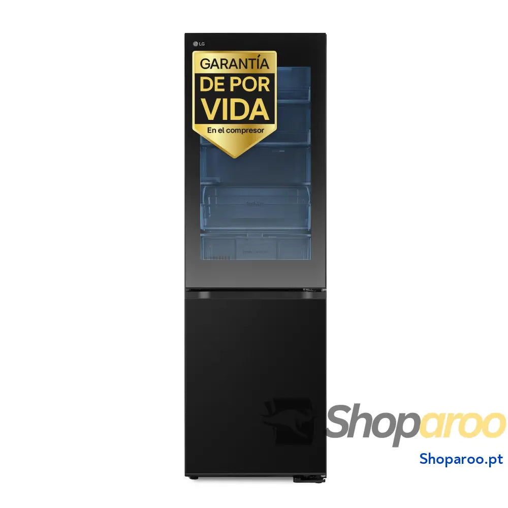 LG GBP61DSPGN.ADSQEUR Frigorífico Combi Door Cooling+ 1,86 m classificação D capacidade de 374 l aço inoxidável grafite