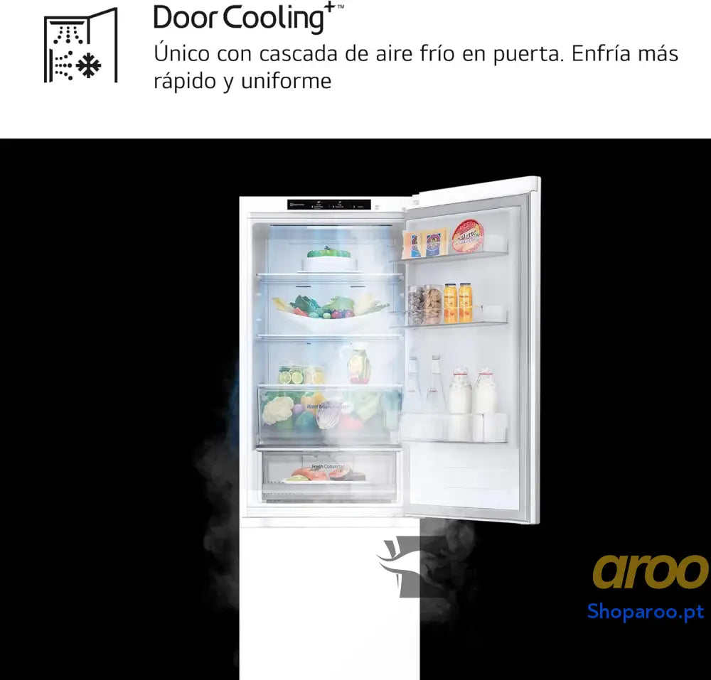 LG GBV3100DSW Frigorífico Combi Door Cooling+ 1,86 m Total No Frost Classificação D Capacidade de 374 l Série 300 Branco