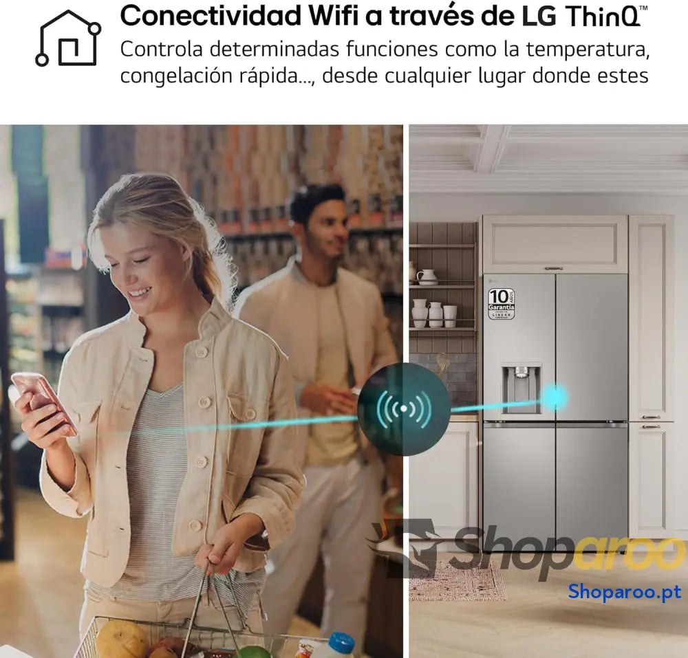 LG GML960PYBE Frigorífico americano frigorífico combinado Door Clooning+ classificação E 641 L anti impressões digitais