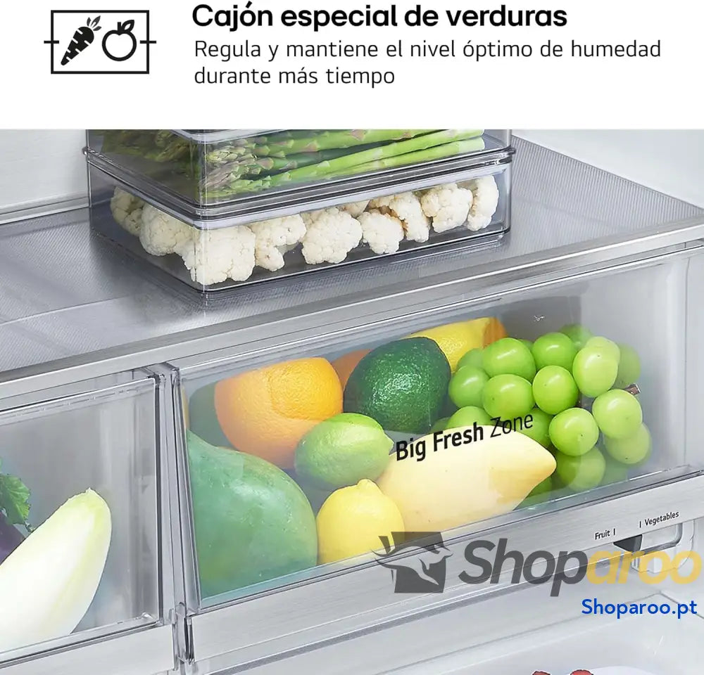 LG GML960PYBE Frigorífico americano frigorífico combinado Door Clooning+ classificação E 641 L anti impressões digitais