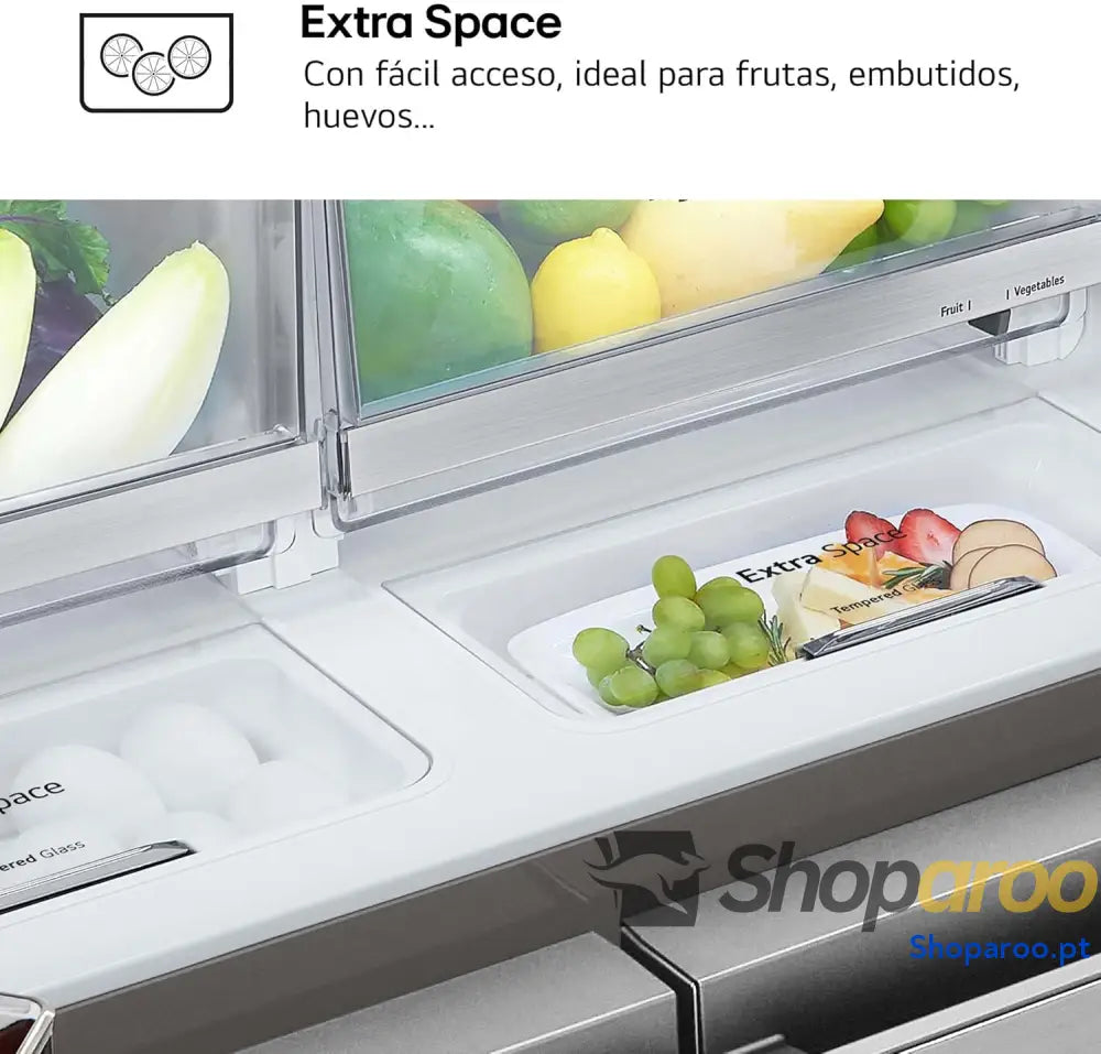 LG GML960PYBE Frigorífico americano frigorífico combinado Door Clooning+ classificação E 641 L anti impressões digitais