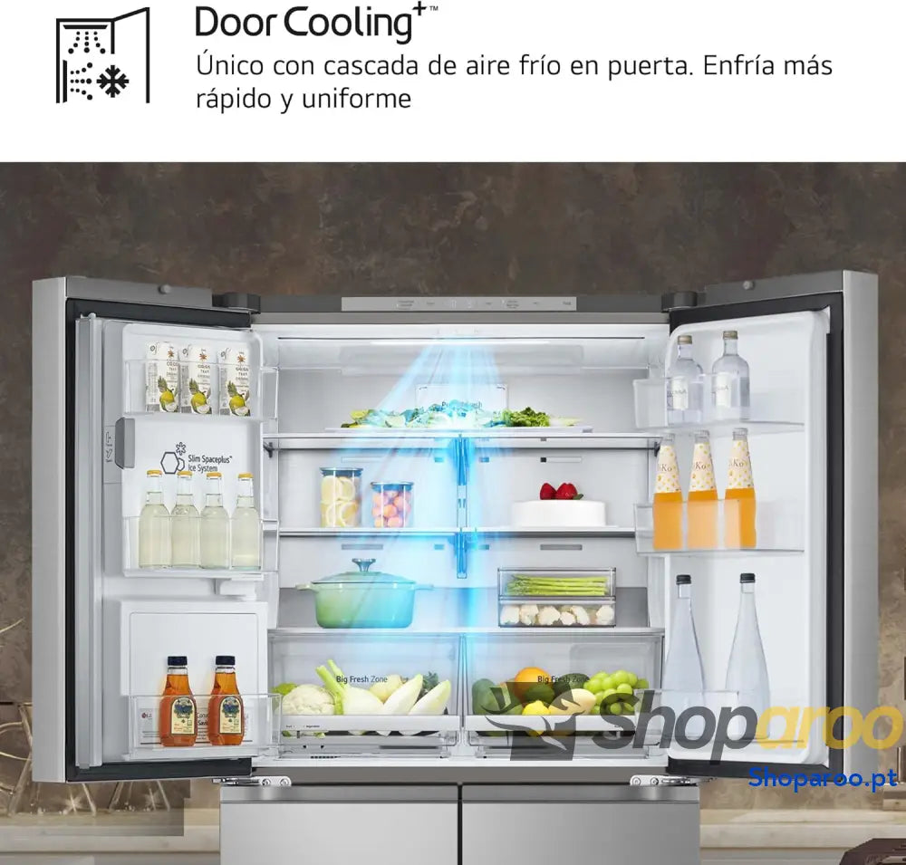 LG GML960PYBE Frigorífico americano frigorífico combinado Door Clooning+ classificação E 641 L anti impressões digitais