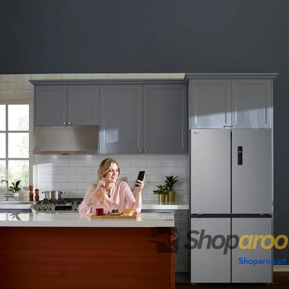 LG GMM41MSBEM Frigorífico Americano Combi Total No Frost Classificação E Capacidade 474L Prateado
