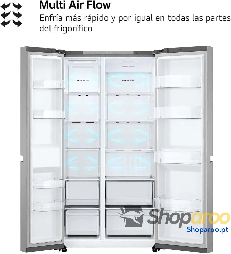 LG GSBC40PYPE Frigorífico Side by série 400 Linear Cooling multi AirFlow classificação E 641 l Inox anti impressões