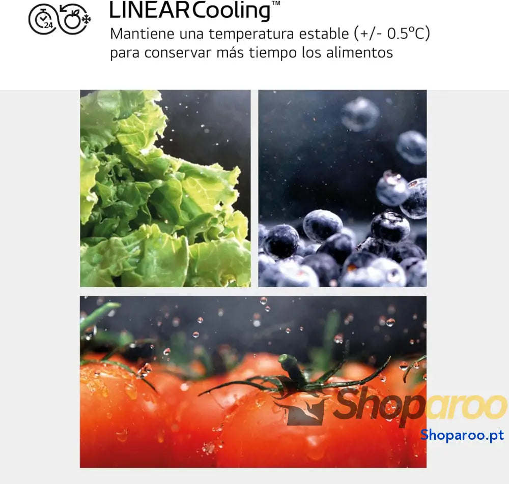 LG GSBC40PYPE Frigorífico Side by série 400 Linear Cooling multi AirFlow classificação E 641 l Inox anti impressões