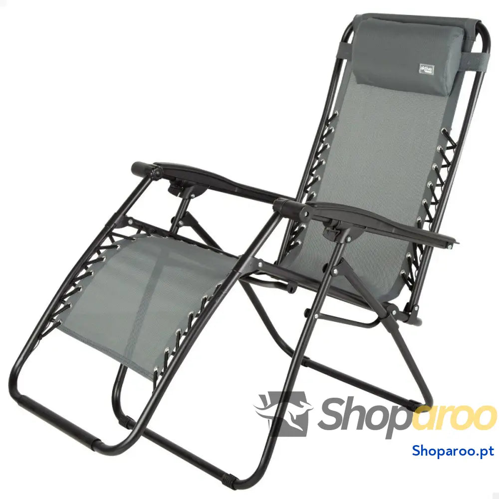Ligstoel Aktive Cinzento escuro 52 x 102 x 68 cm