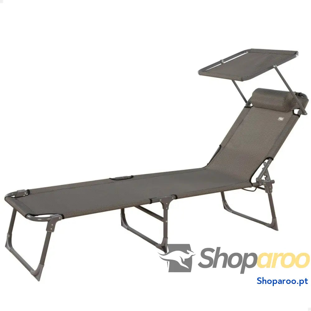 Ligstoel Aktive Dobrável Guarda-sol Cinzento 193 x 30 x 53 cm