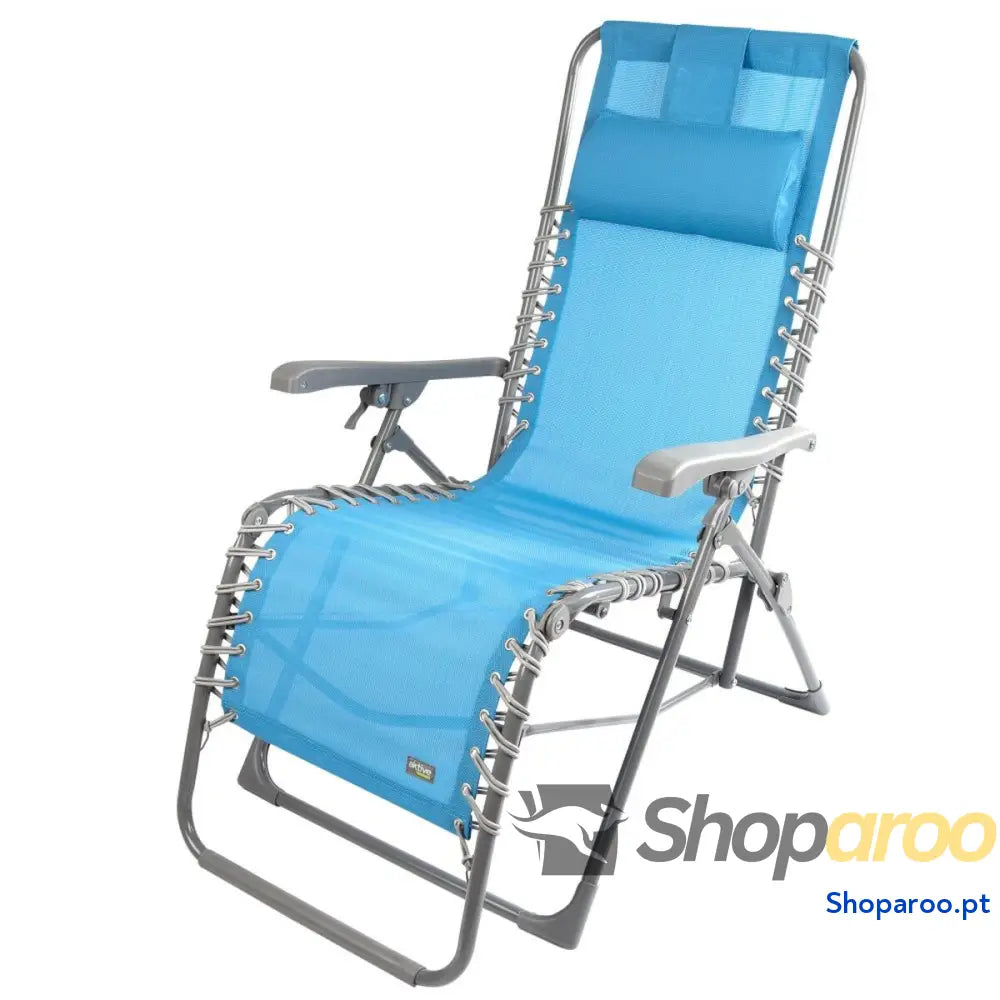 Ligstoel Aktive textileen Azul 160 x 76 x 52 cm