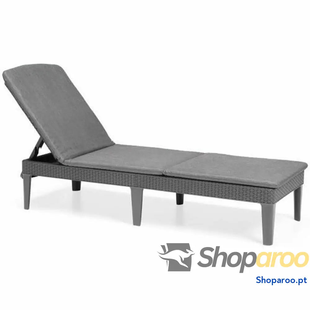 Ligstoel Allibert by KETER Jaipur Cinzento Cinzento escuro 187 x 58 x 29 cm