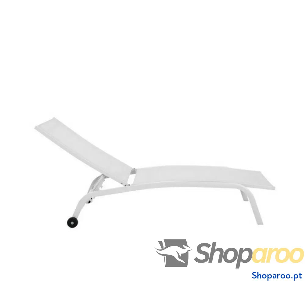 Ligstoel DKD Home Decor Com rodas PVC Alumínio (187,5 x 64 x 97 cm)