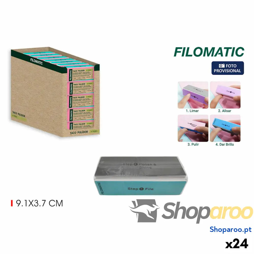 Lima de unhas Filomatic Multifunção (24 Unidades)