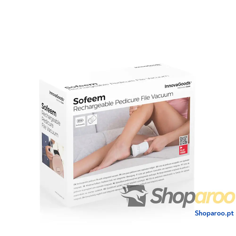Lima para Pedicure Recarregável com Aspirador Integrado Sofeem InnovaGoods