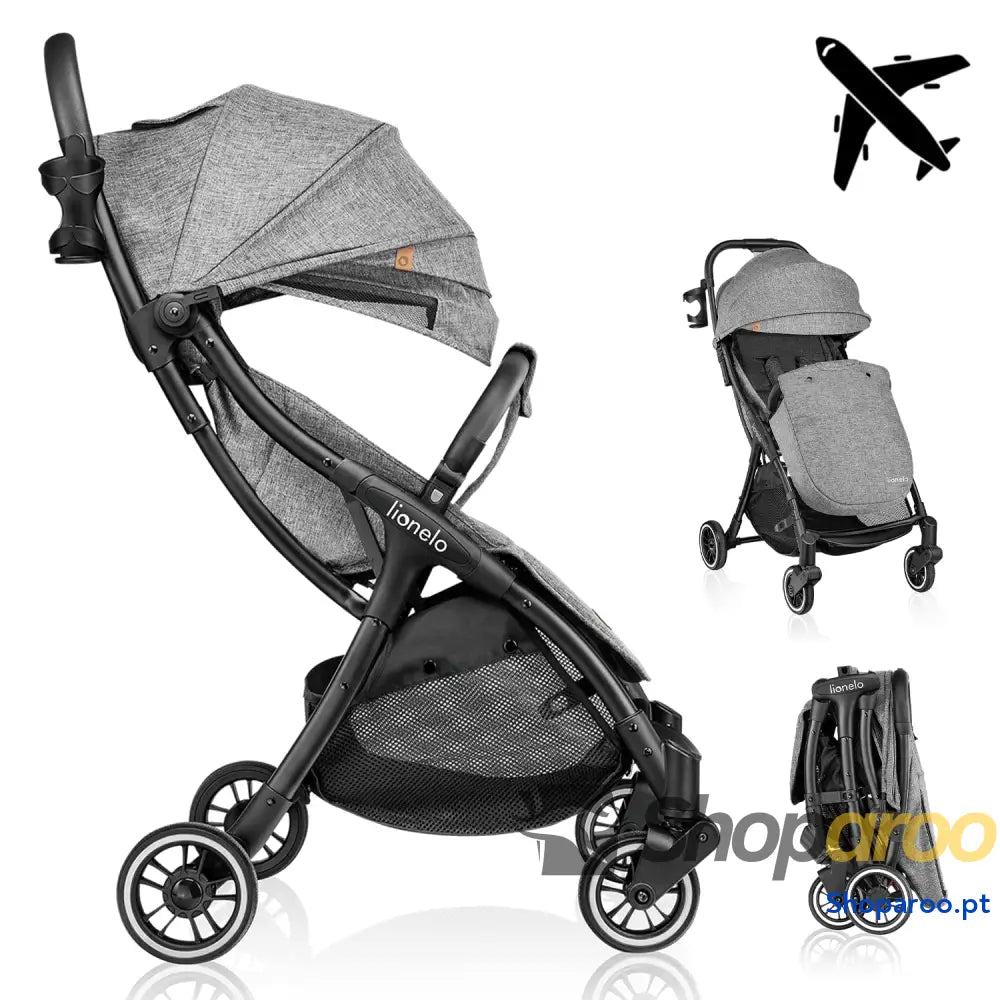 LIONELO Julie One Carrinho 51 x 75 103 cm Para crianças até 22 kg 48M Regulagem do encosto Fácil de dobrar Rodas