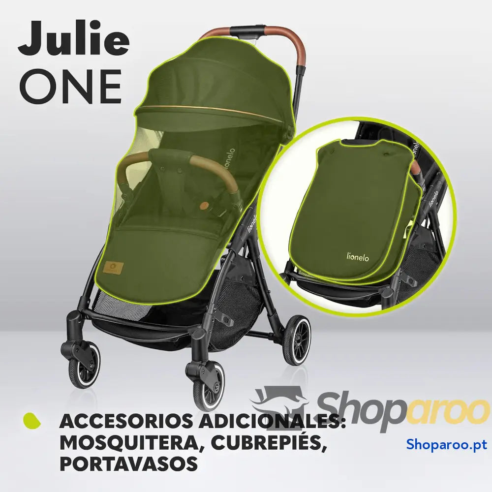 LIONELO Julie One Carrinho 51 x 75 103 cm Para crianças até 22 kg 48M Regulagem do encosto Fácil de dobrar Rodas