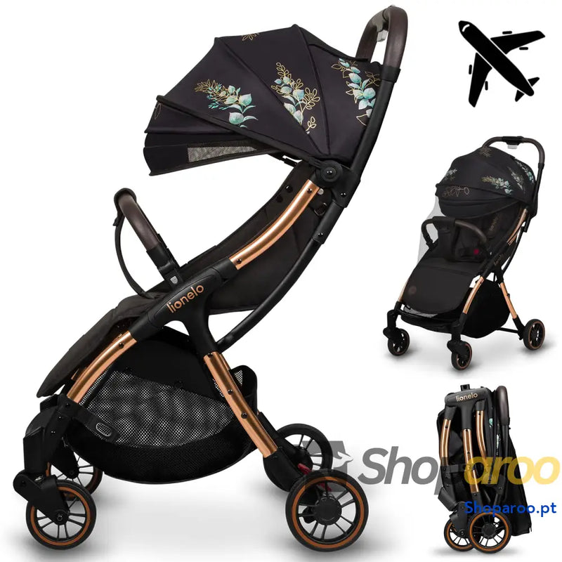 LIONELO Julie One Carrinho 51 x 75 103 cm Para crianças até 22 kg 48M Regulagem do encosto Fácil de dobrar Rodas
