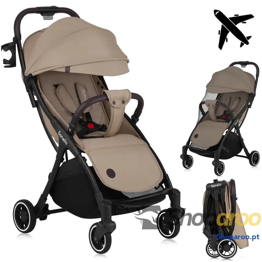 LIONELO Julie One Carrinho 51 x 75 103 cm Para crianças até 22 kg 48M Regulagem do encosto Fácil de dobrar Rodas