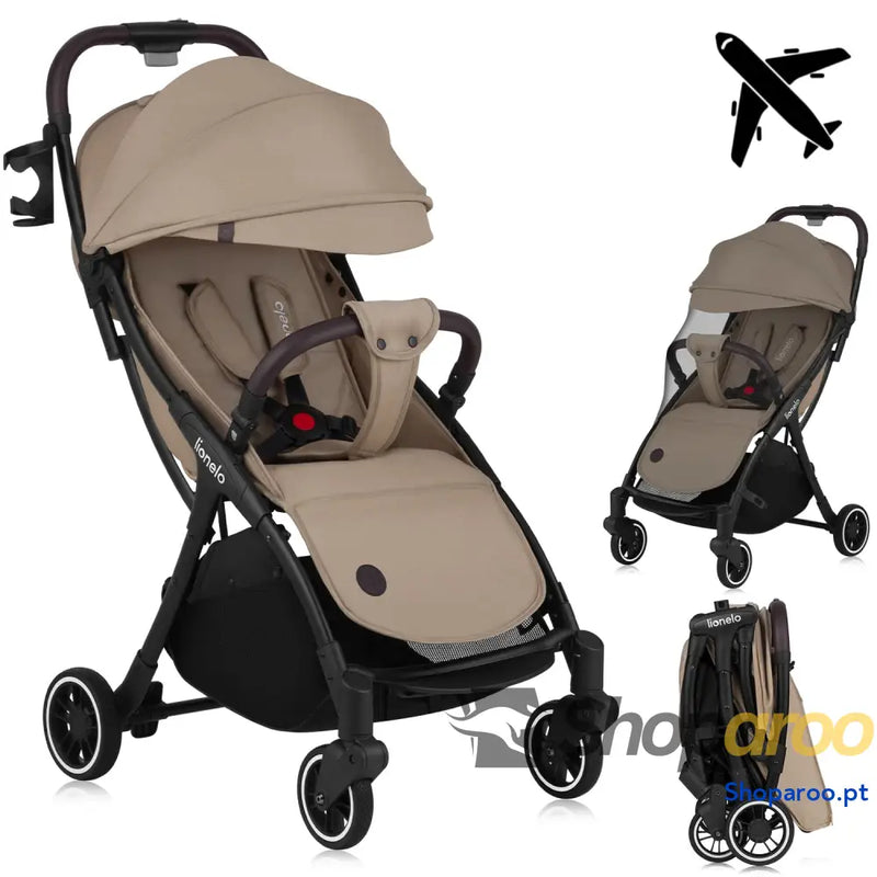 LIONELO Julie One Carrinho 51 x 75 103 cm Para crianças até 22 kg 48M Regulagem do encosto Fácil de dobrar Rodas