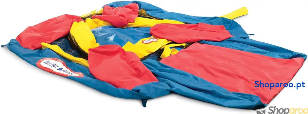 Little Tikes Jump ’n Slide Castelo Insuflável com Paredes em Malha para Uso Externo Inclui Capa Compressor e Patches