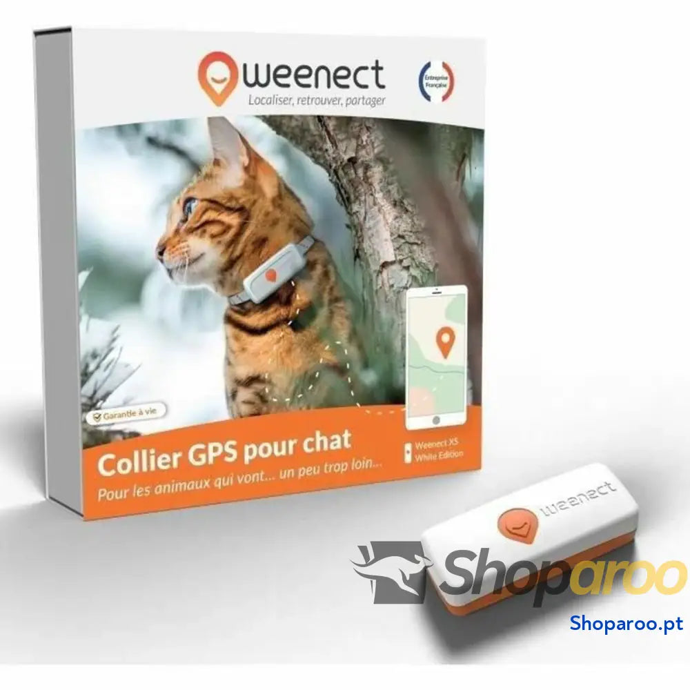 Localizador Antiperda Weenect XS GPS Gato Branco