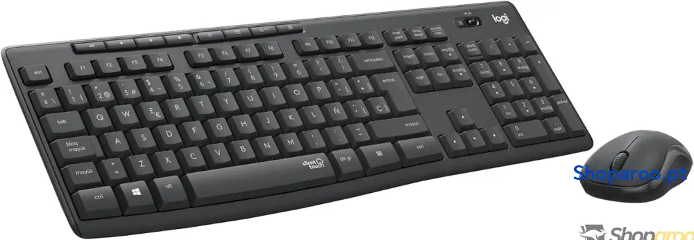 Logitech MK295 Silent Combinação de teclado e rato sem fios com SilentTouch rastreamento ótico tecnologia atrasos 90%