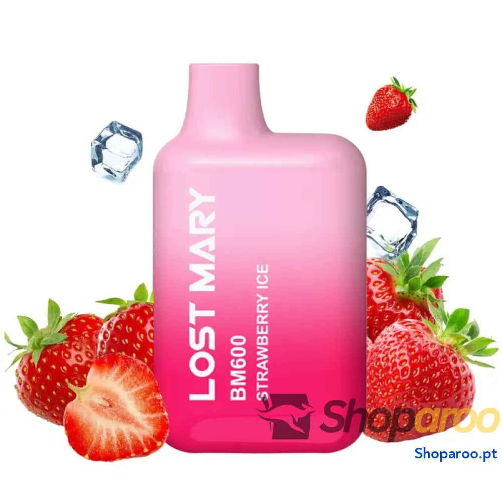 LOST MARY BM600 NICOTINE VAPER 2% DESCARTÁVEL MORANGO ICE