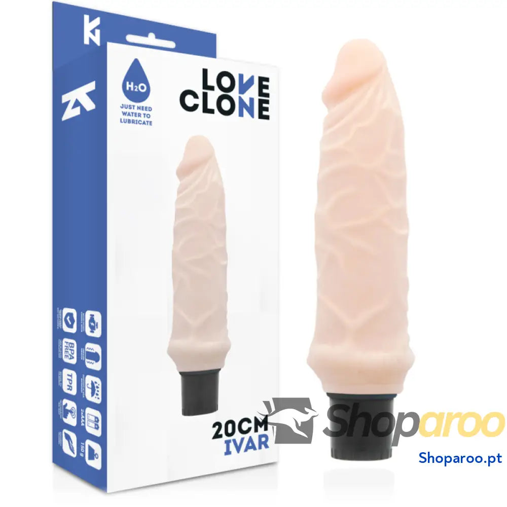 LOVECLONE VIBRADOR AUTO LUBRIFICANTE IVAR 20 CM O 3.7