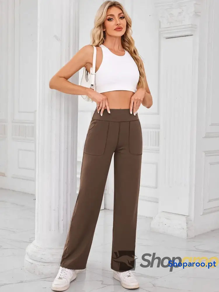 Lovelet High Waist Active Pants with Pockets