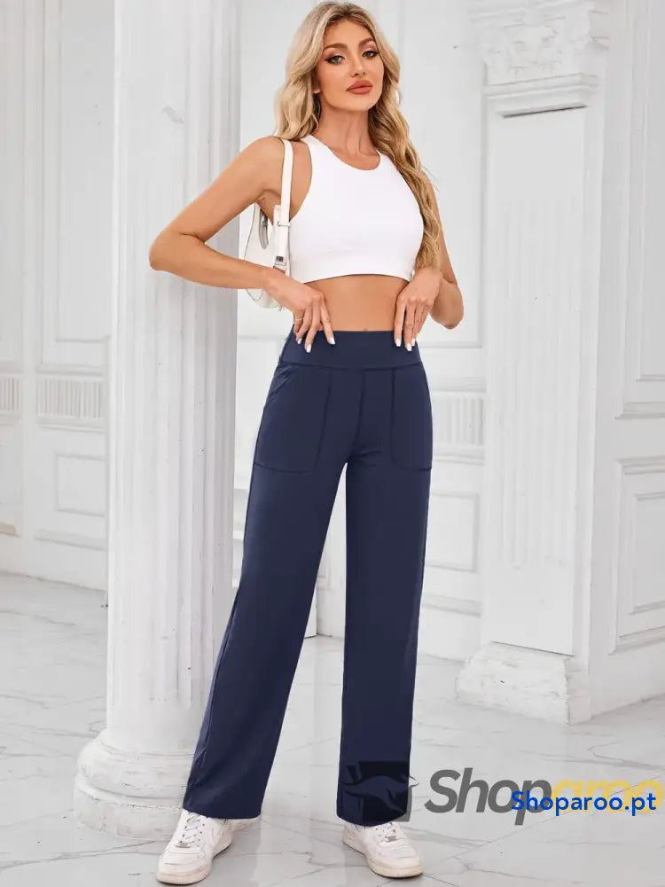 Lovelet High Waist Active Pants with Pockets