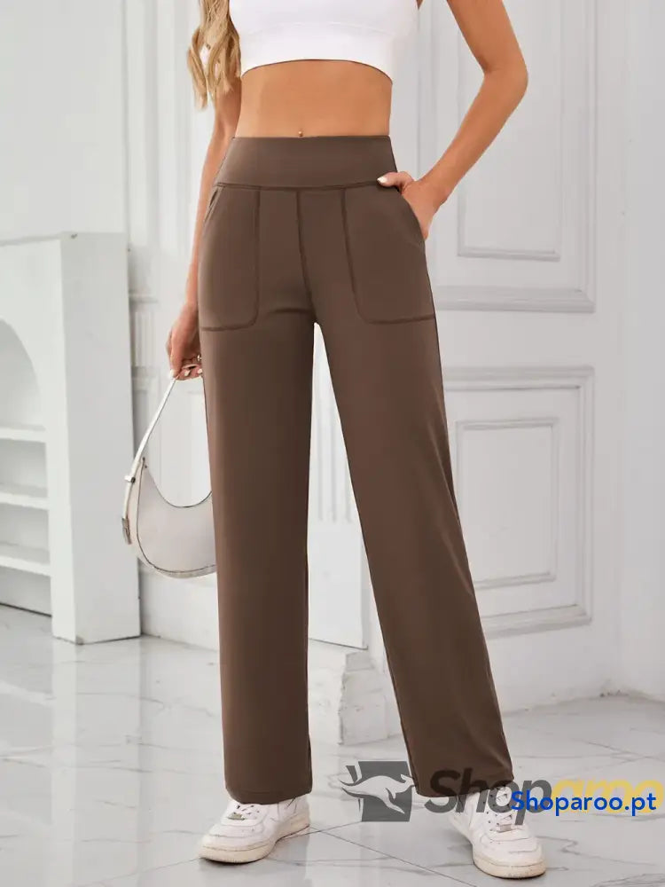 Lovelet High Waist Active Pants with Pockets
