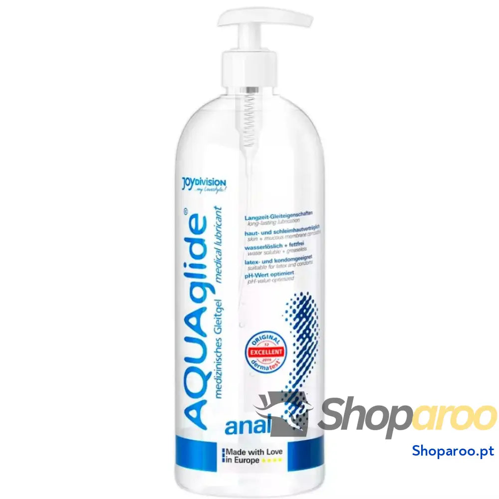 LUBRIFICANTE ÍNTIMO À BASE DE ÁGUA 1000ML - JOYDIVISION AQUAGLIDE