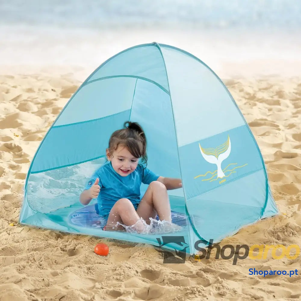 Ludi Piscina multifunções para bebé piscina emergente loja anti UV 50 e rede
