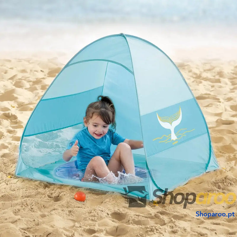 Ludi Piscina multifunções para bebé piscina emergente loja anti UV 50 e rede