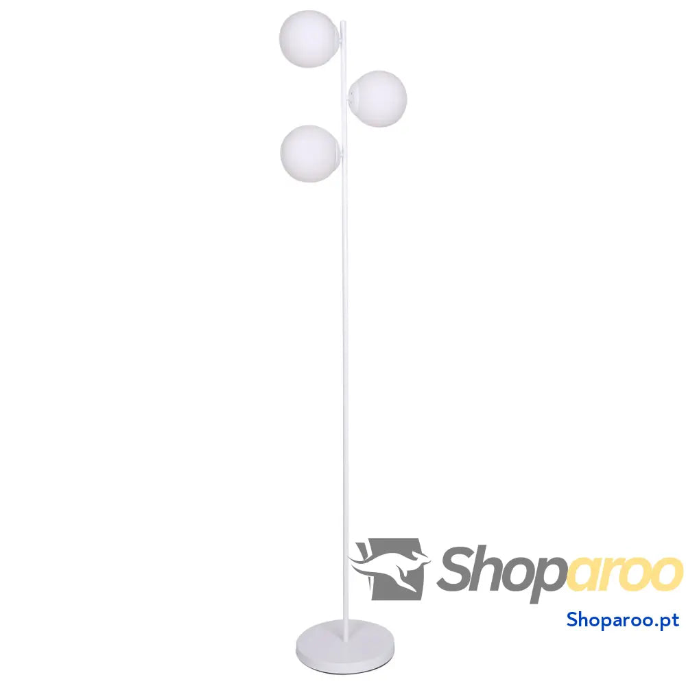 Luminária de chão DKD Home Decor 35 x 25 x 167 cm Cristal Metal Branco 220 V 50 W